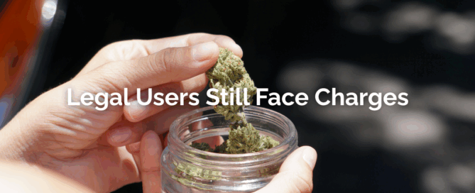 Image of legal weed in Ohio with text explaining Legal User Still Face Charges of Marijuana OVIs